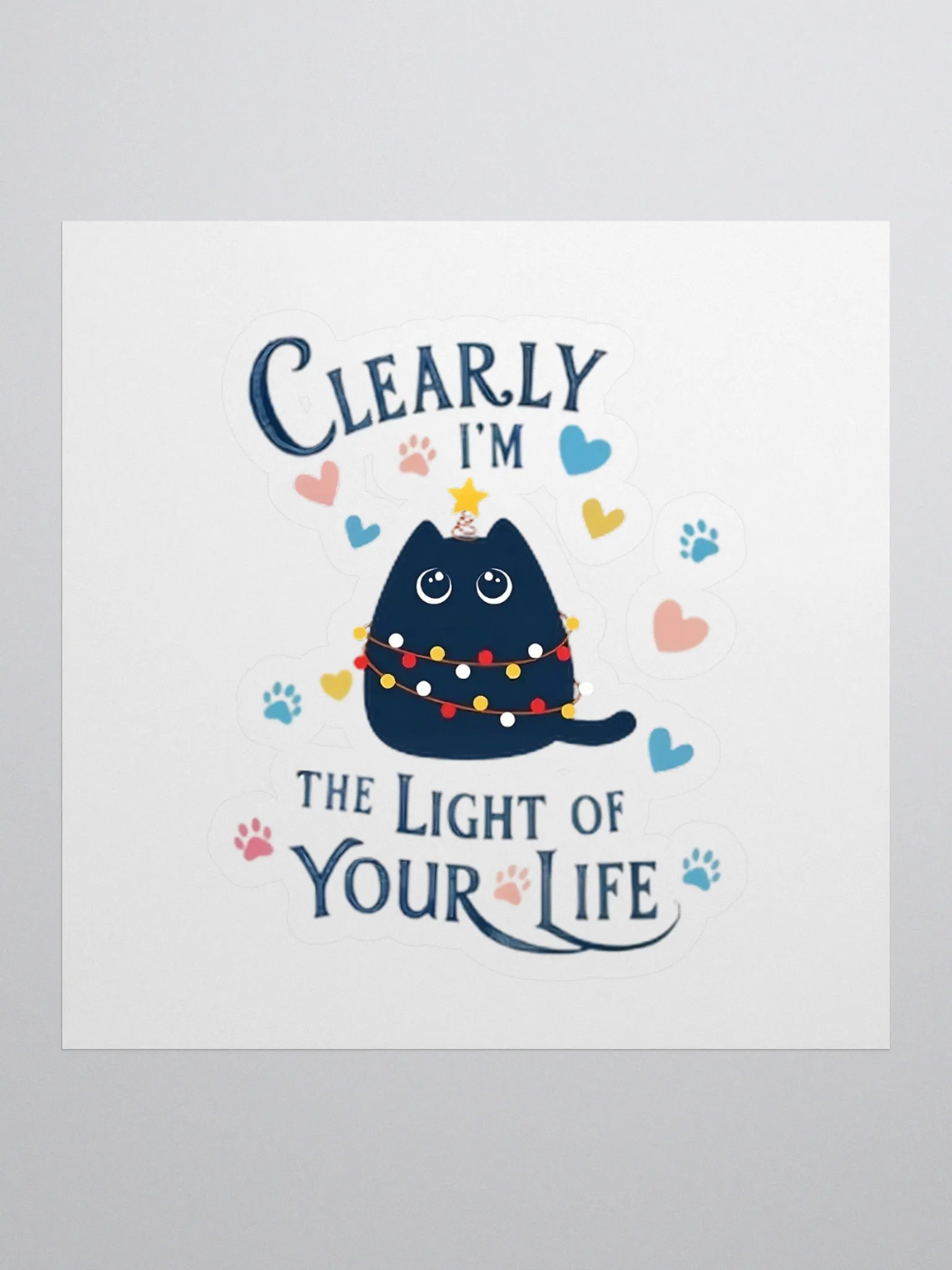 Light of Your Life Cat Sticker product image (1)