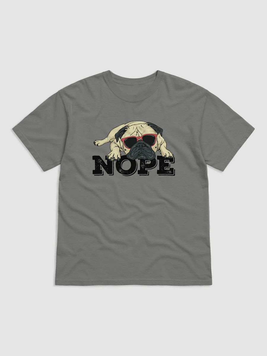 Nope Funny T-Shirt | Funny Lazy Pug Wearing Sunglasses T-Shirt for Dog Lovers product image (14)
