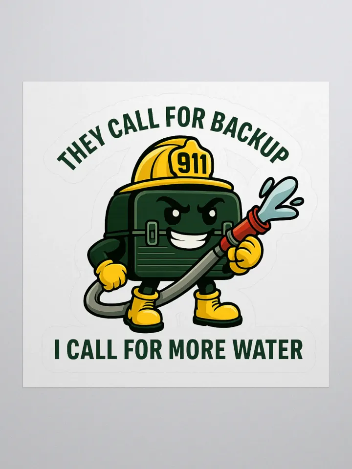 They Call For Backup, I Call For More Water (Sticker) product image (1)