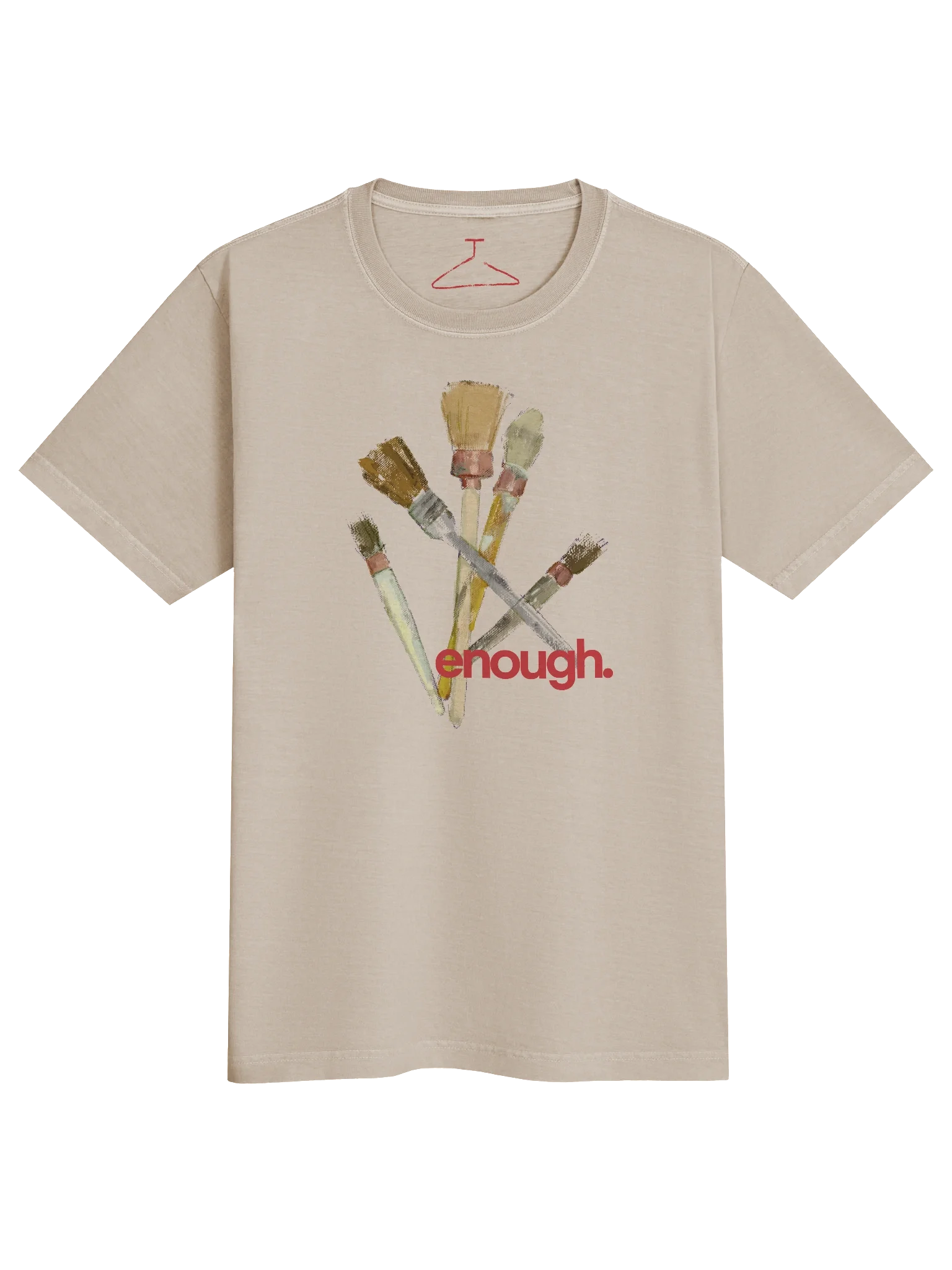 enough hand-painted t-shirt product image (1)
