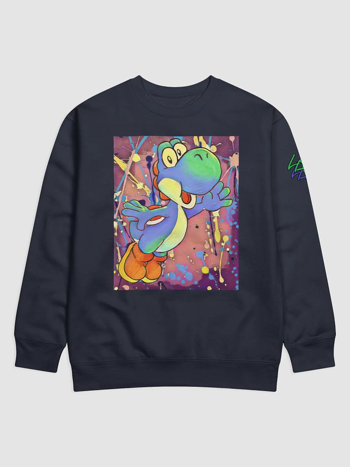 Green (and Blue) Dinosaur Splatter Sweatshirt product image (8)
