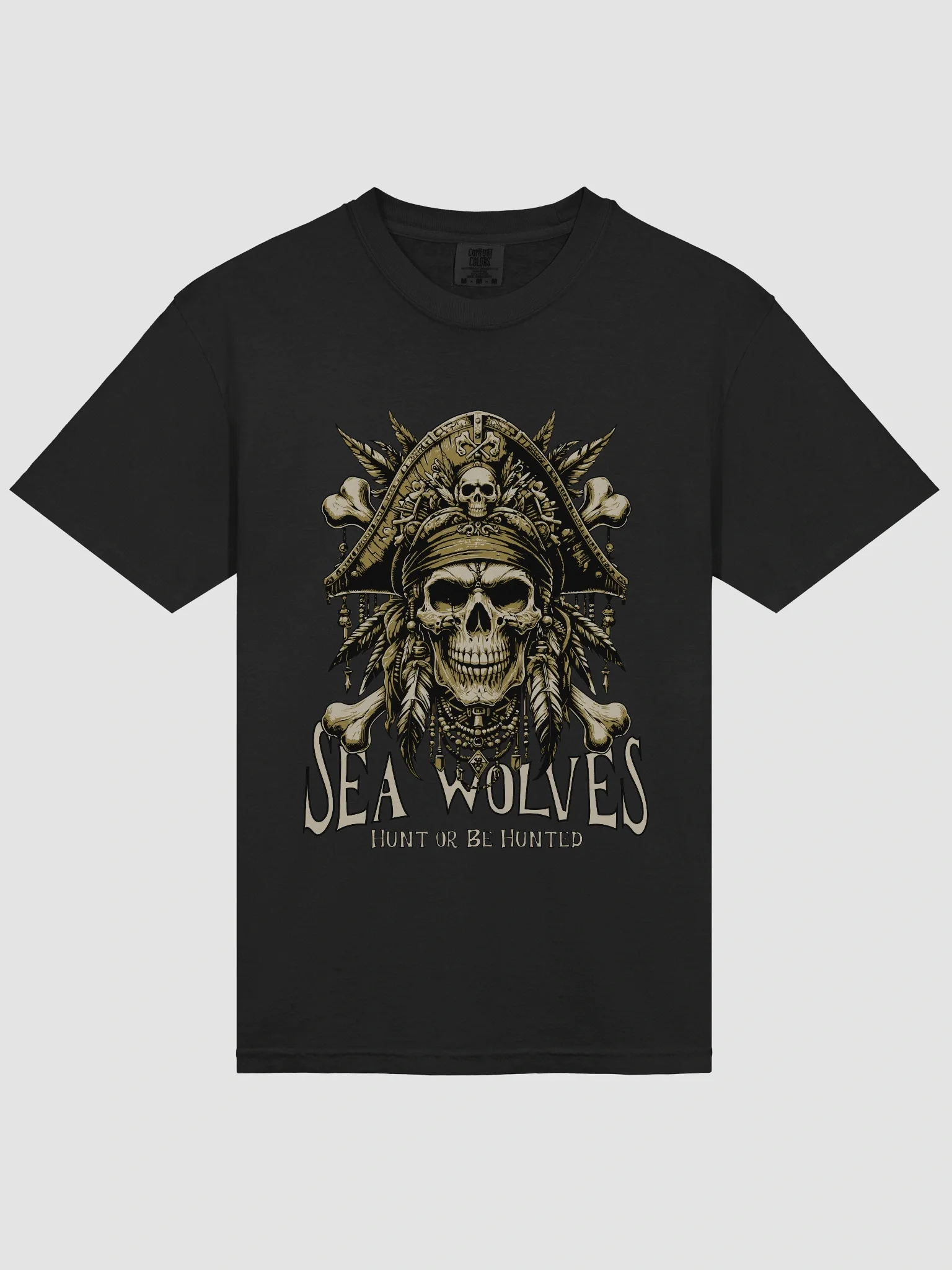 Sea Wolves Pirate Skull T-Shirt product image (2)