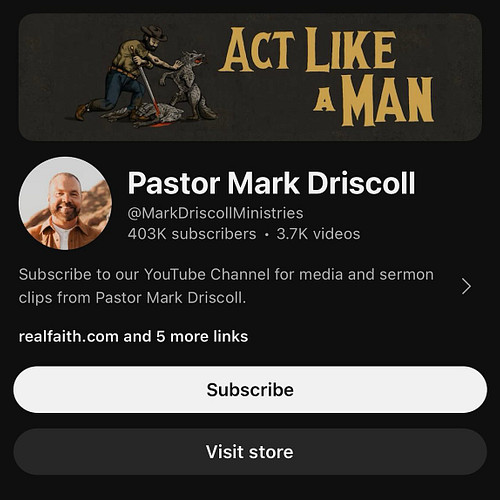 Is Mark doing ok? Has anyone checked in on him lately? #markdriscoll