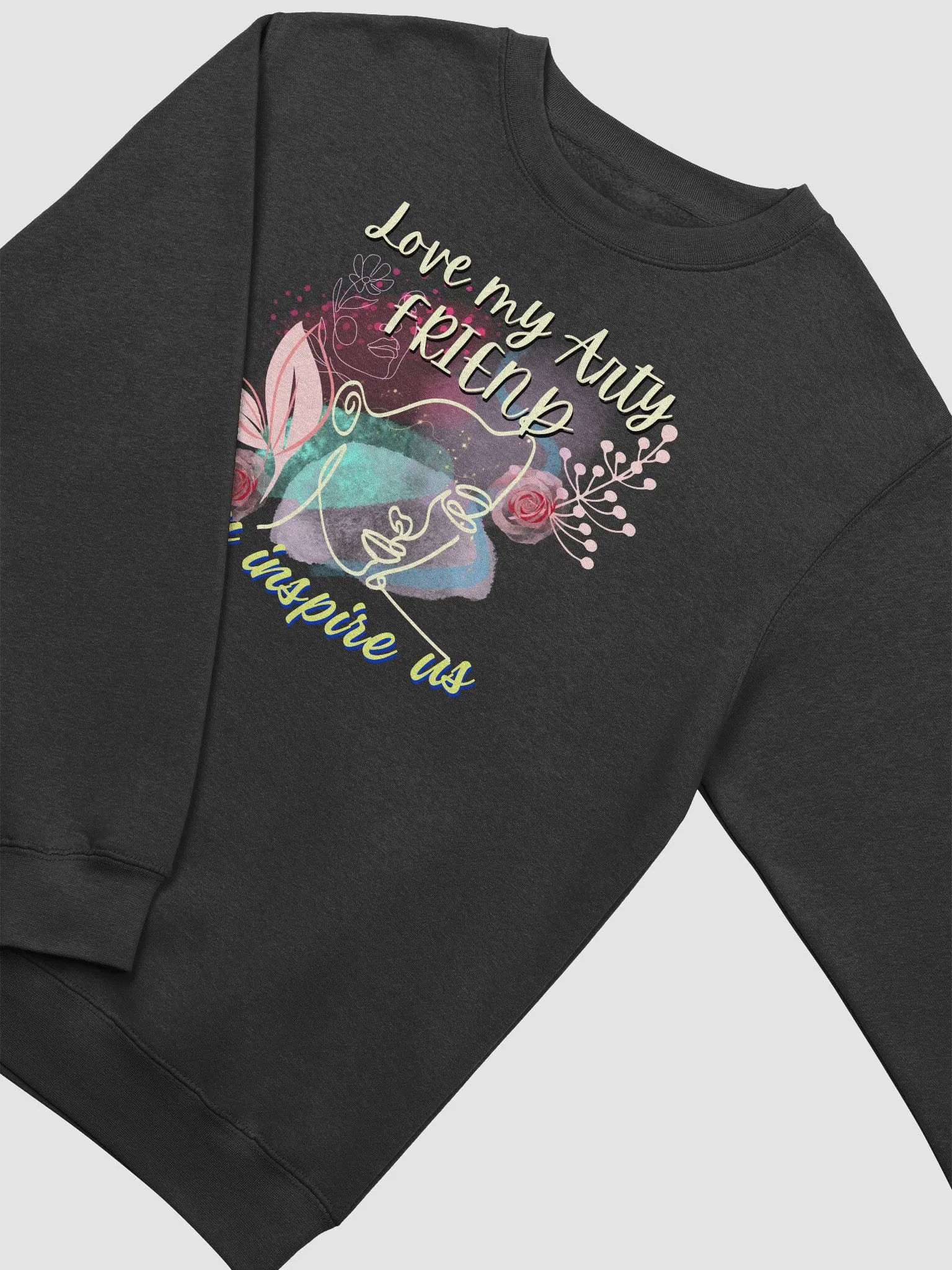 Womens  t shirt ' Love my Arty friend, art design product image (3)