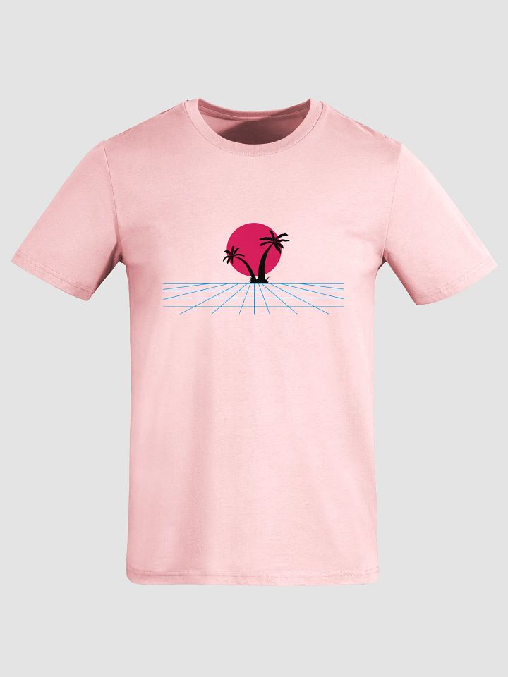 Retro-Futuristic Paradise Organic Cotton T-Shirt product image (1)