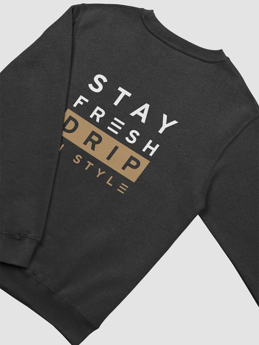 DRIP CHECK UNISEX SWEATSHIRT - BLACK product image (4)