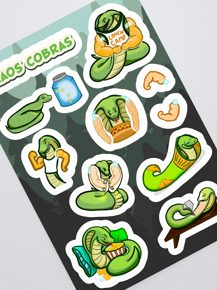 Chaos Cobras Sticker Sheet product image (1)