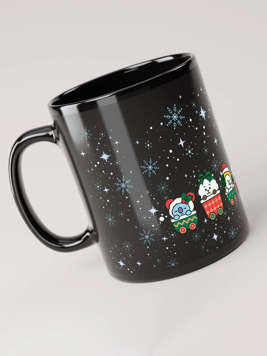 BT21 Holiday Express Black Glossy Mug product image (5)
