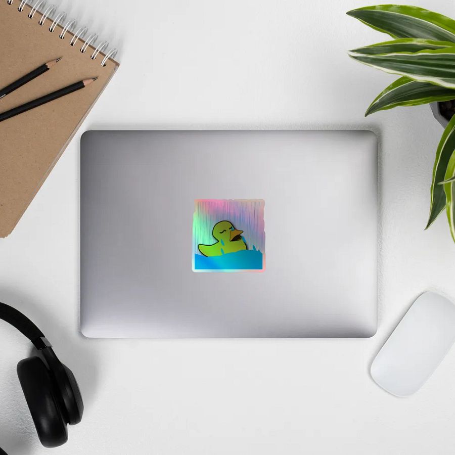 Quackers Cry Holographic Sticker product image (9)