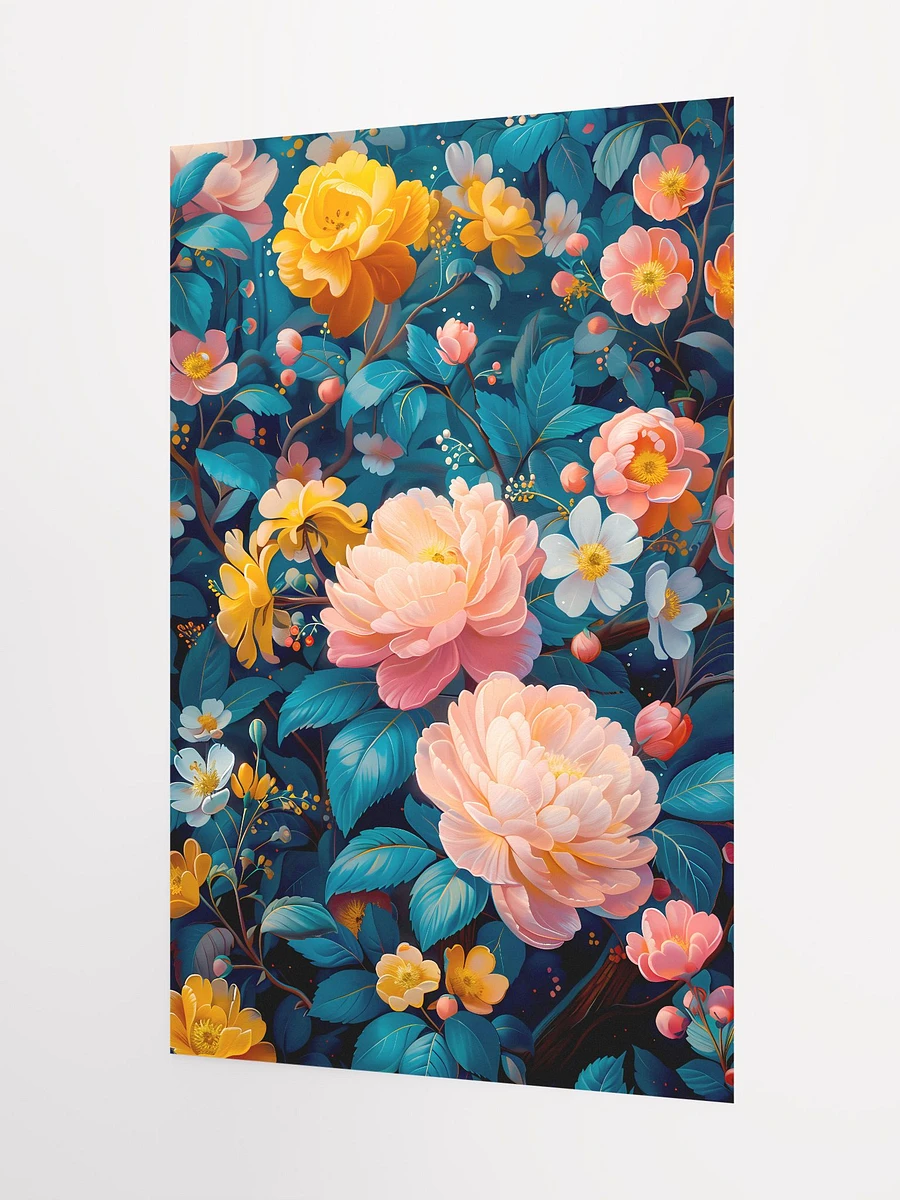 Enchanted Garden Poster: Vibrant Roses and Blossoms for Romantic Home Decor Matte Poster product image (4)