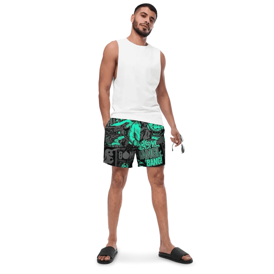 Comic Chaos Men's Swim Trunks product image (4)