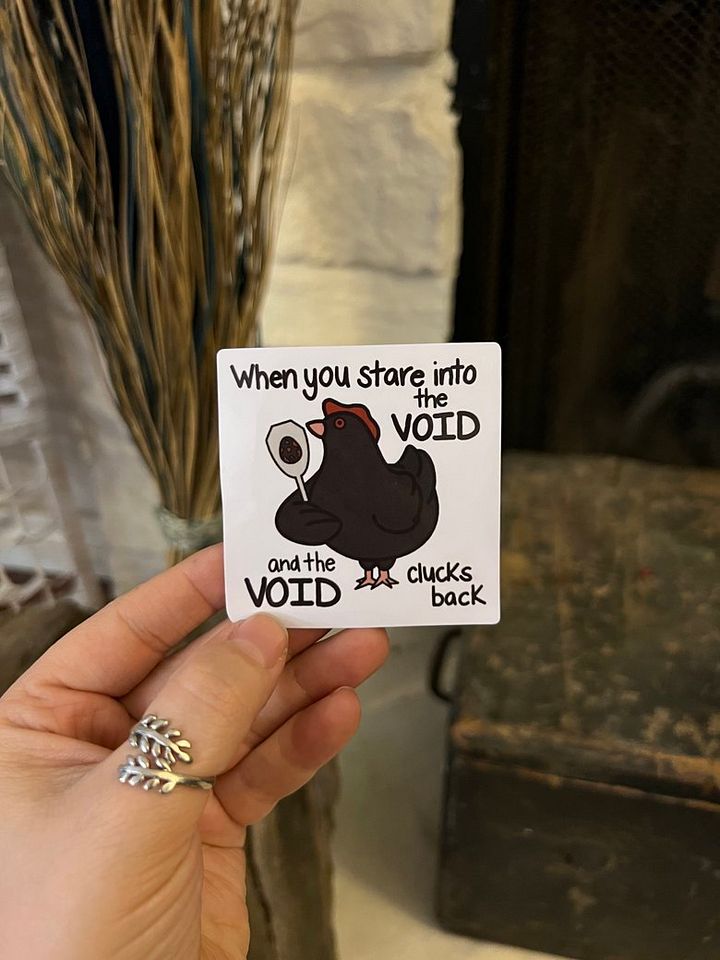 When The Void Clucks Back 'Dew Chicken Vinyl Sticker product image (1)