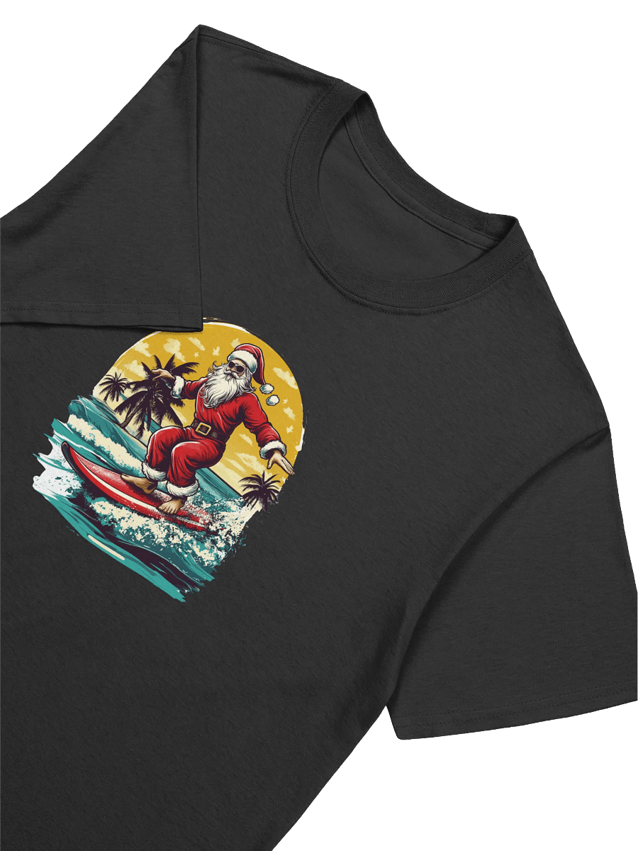 Surfing Santa Christmas Unisex T-Shirt product image (15)