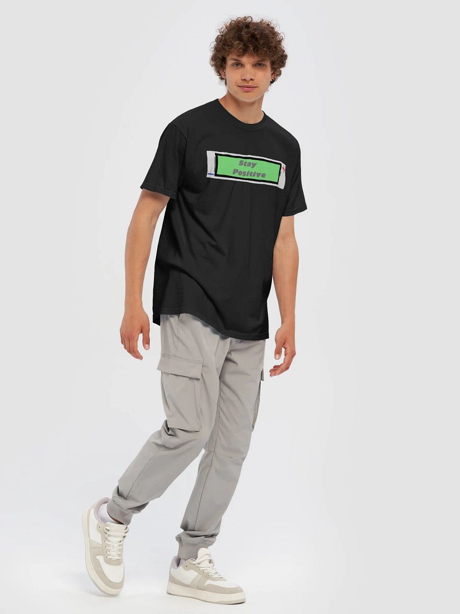 Stay positive battery shirt product image (7)