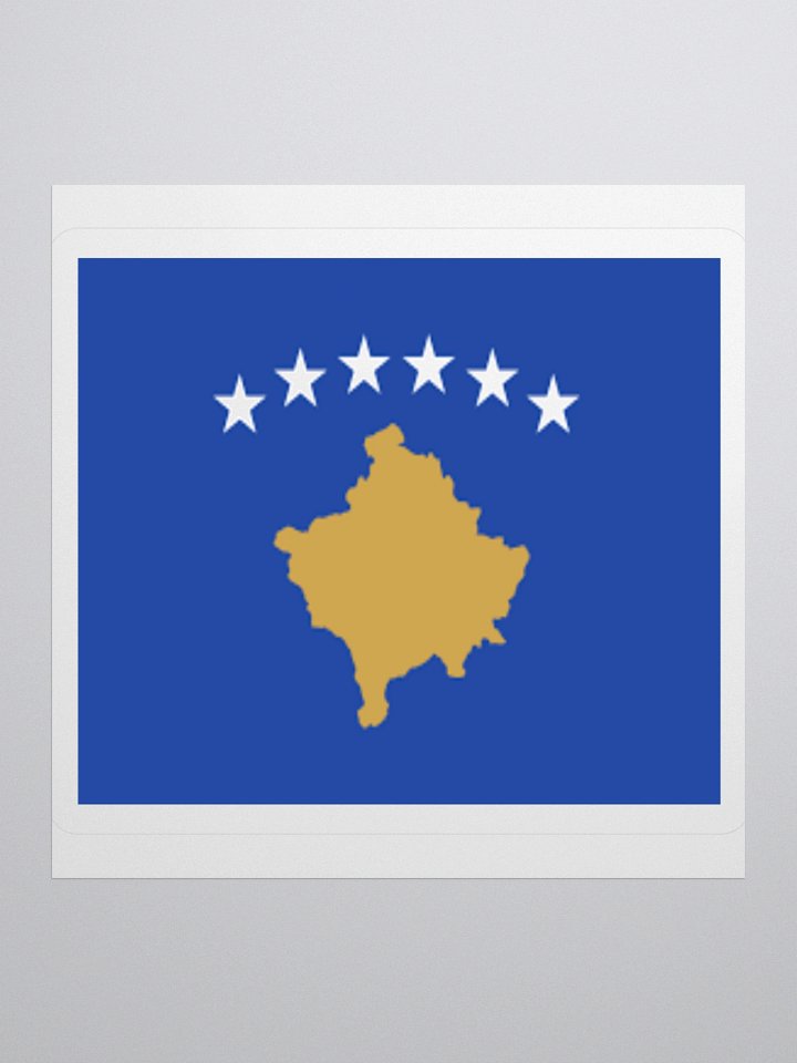 Kosovo Flag Sticker | Six Stars Design | Durable Vinyl | 3 Sizes product image (1)