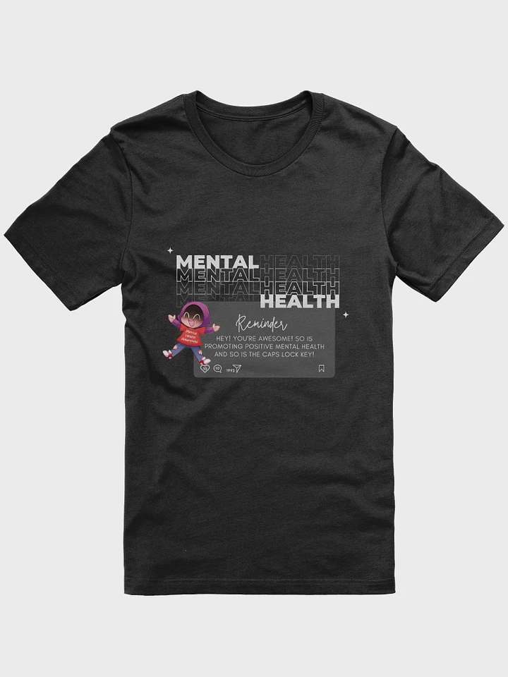 Mental Health Awareness Supersoft Canvas T-Shirt - Dark product image (8)