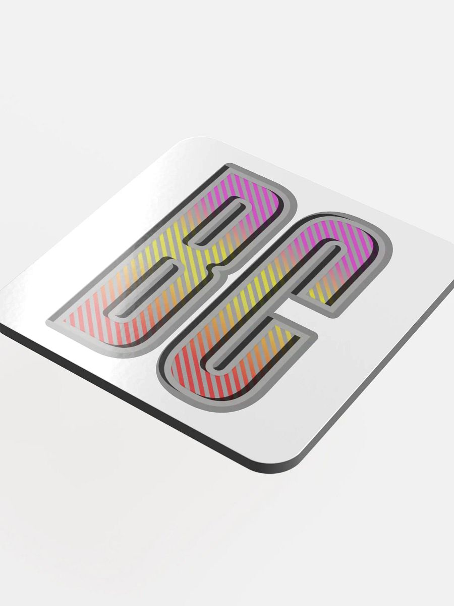 BC British Colombia Block Letters Vibrant Gradient Coaster Set product image (1)