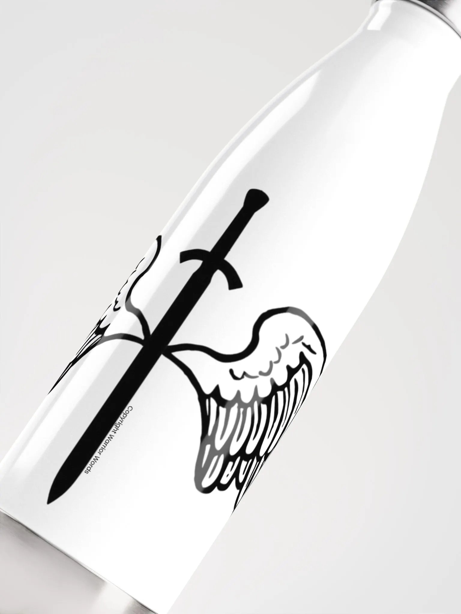 Warrior Words Black Logo Watter Bottle product image (5)