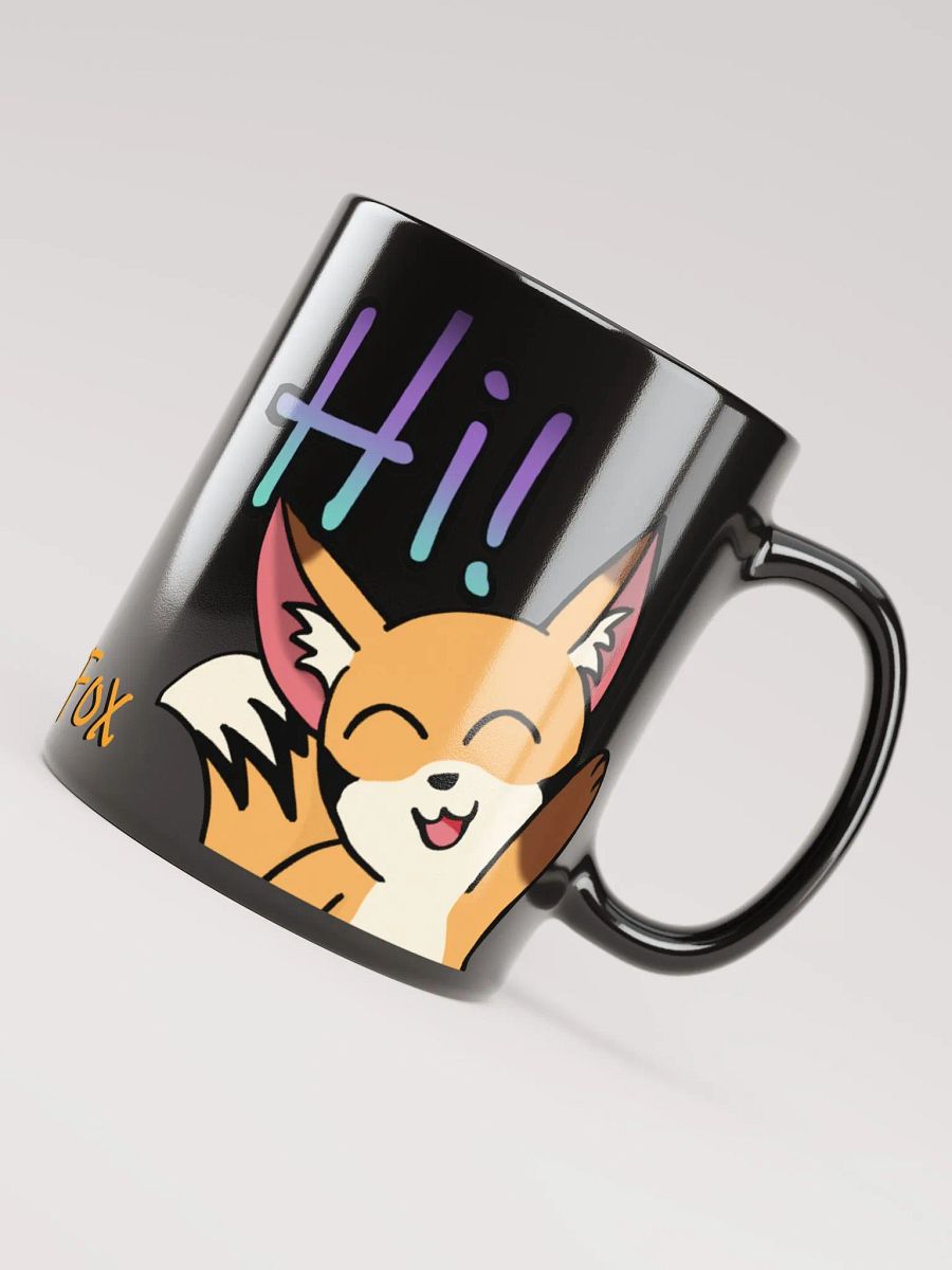 Hi! Black Glossy Mug product image (3)