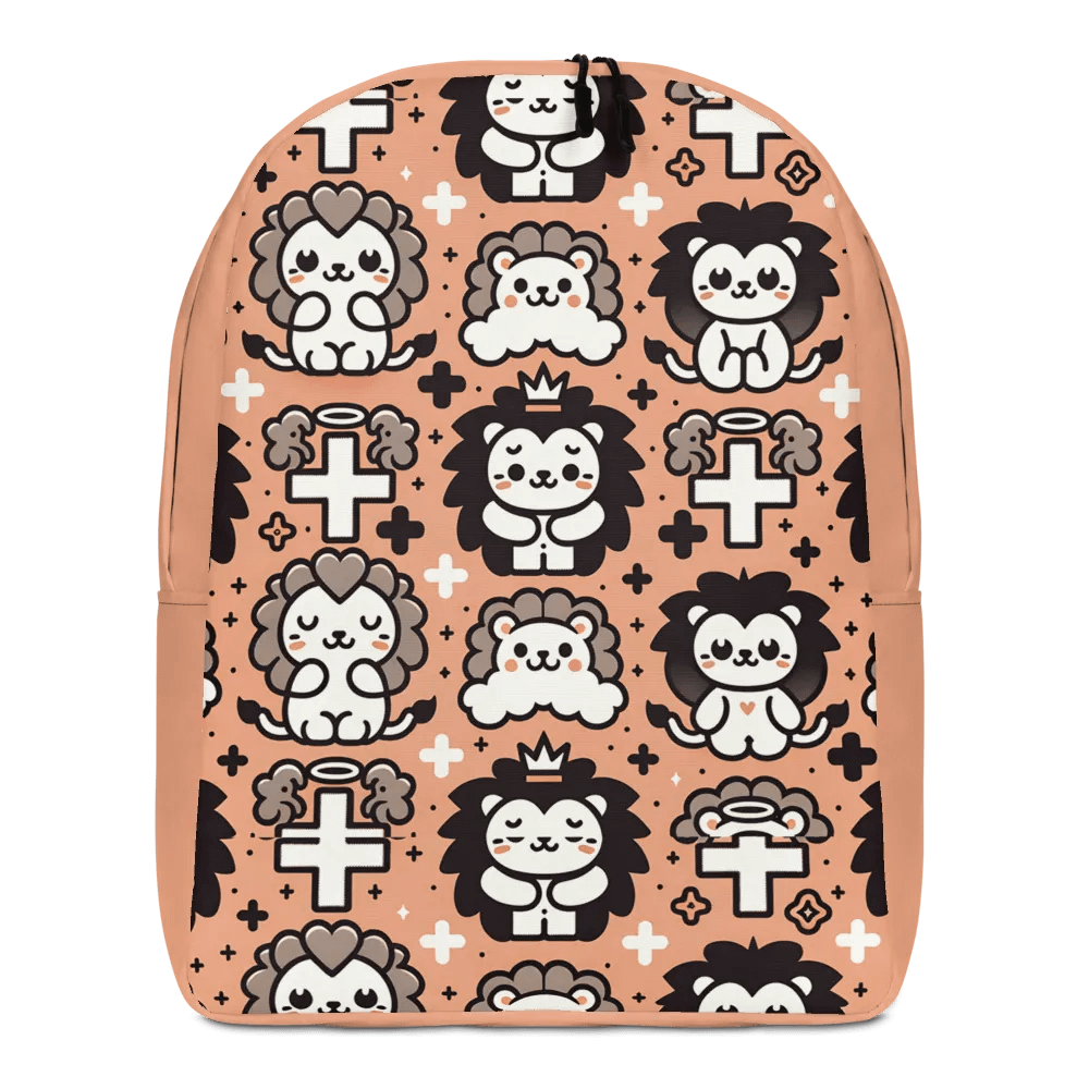 Lions and Crosses Minimalist Backpack product image (1)
