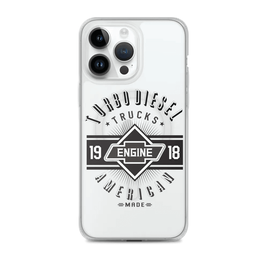 Vintage American Made Truck Logo Clear iPhone® Case product image (2)
