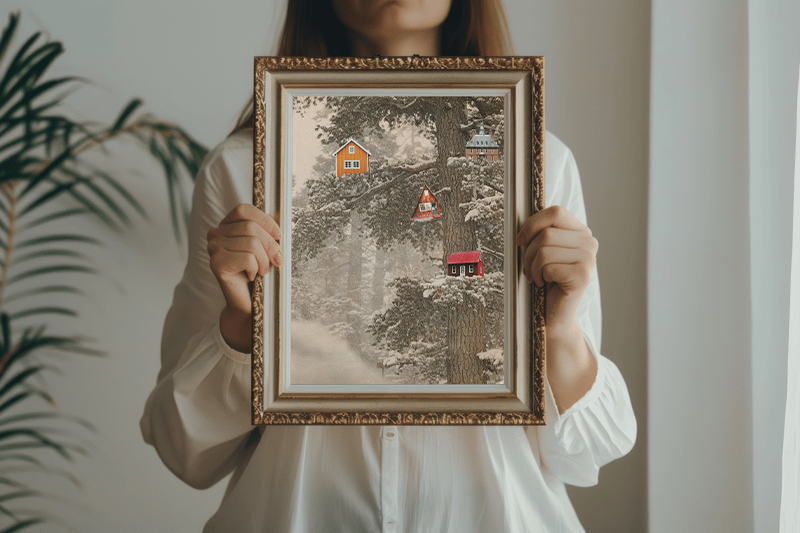 The Nestled Neighborhood Art Print product image (2)