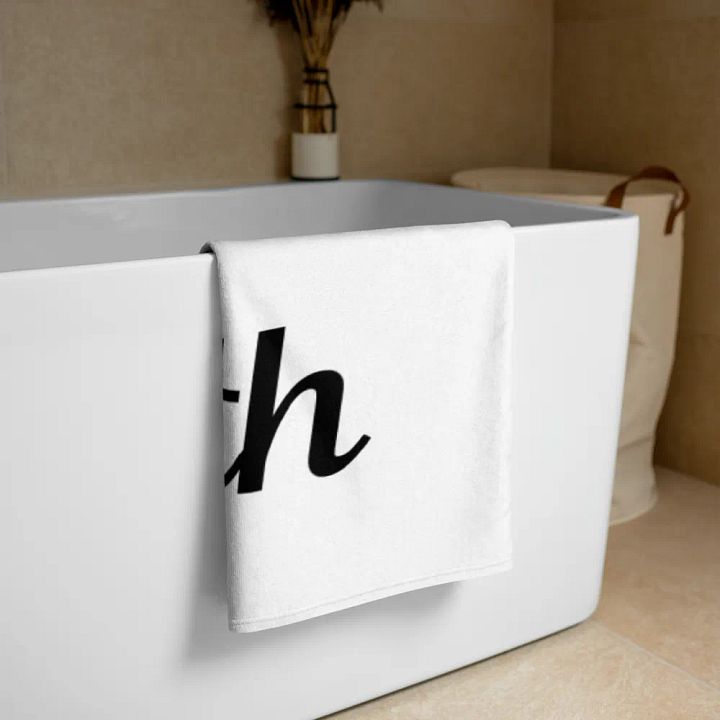 White Zenith Starburst Sublimated Towel product image (2)