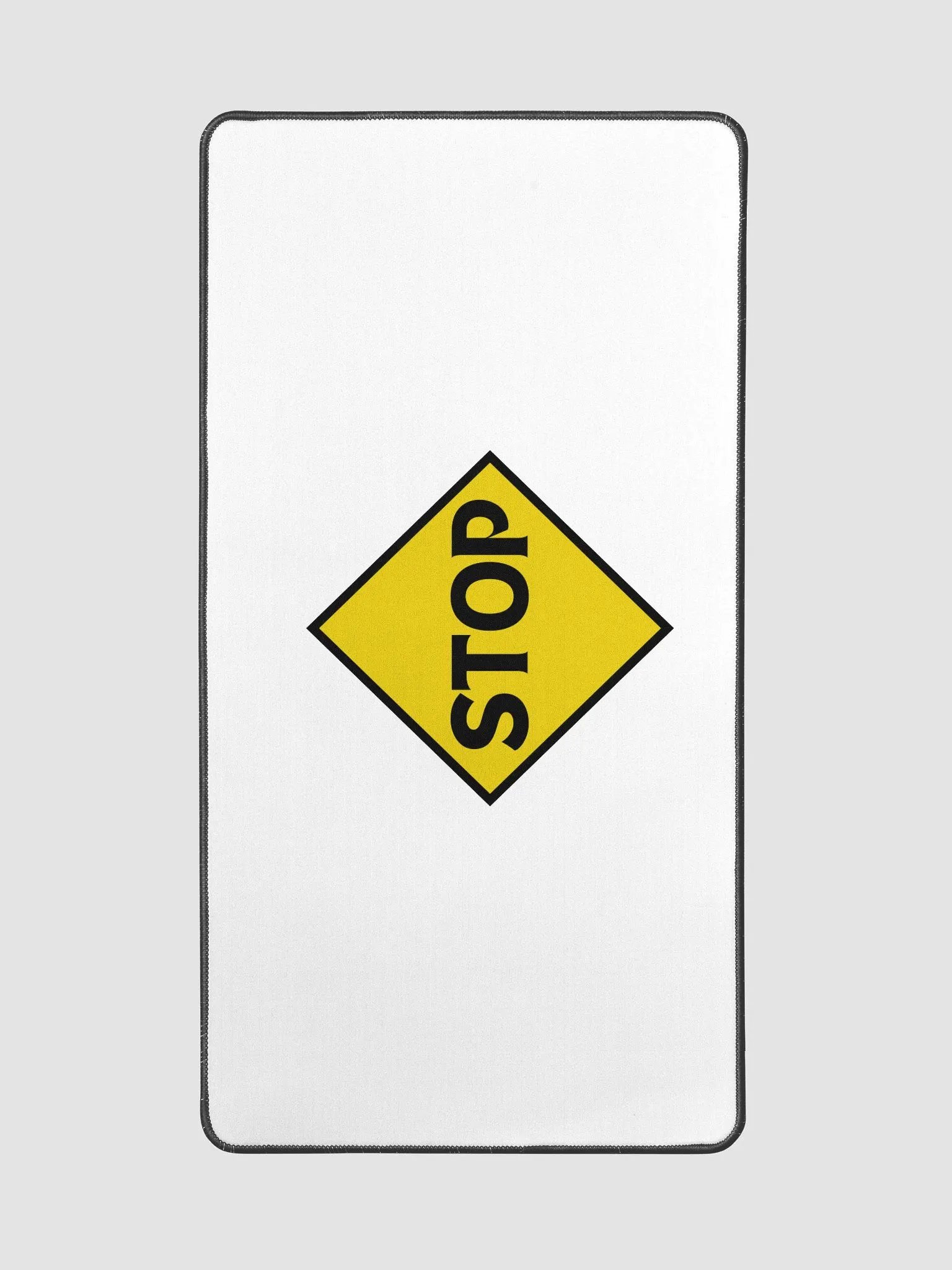 Bold Stop Sign Desk Mat product image (2)