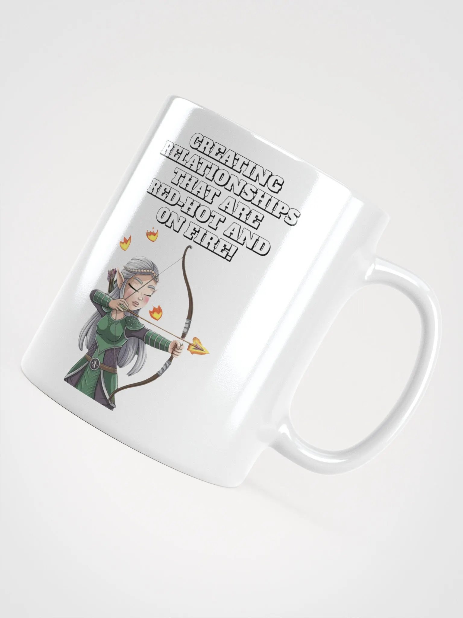Creating Relationships That Are Red-Hot And On Fire! Valentine's Day White Mug product image (10)