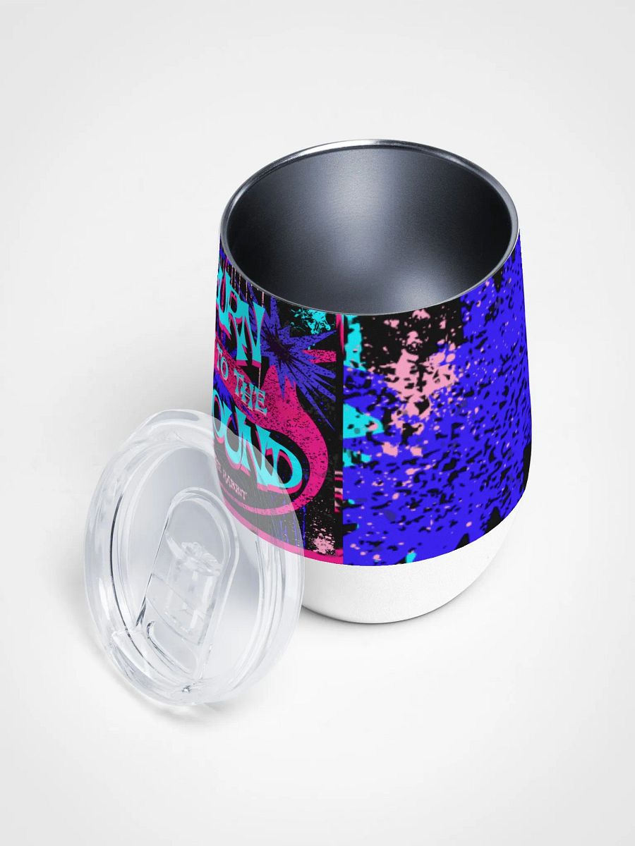 burn it to the ground, anarchist bunny Psychedelic Rabbit Wine Tumbler product image (3)