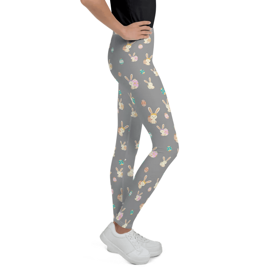 Easter Bunny Eggs All Over Print Youth Leggings product image (5)