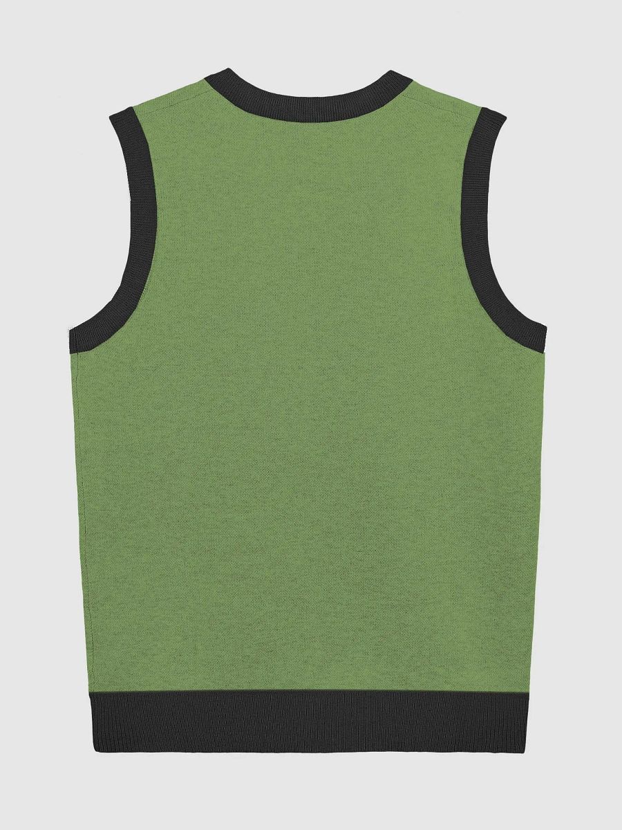 M-Branded Jacquard Knit V-Neck Vest product image (2)