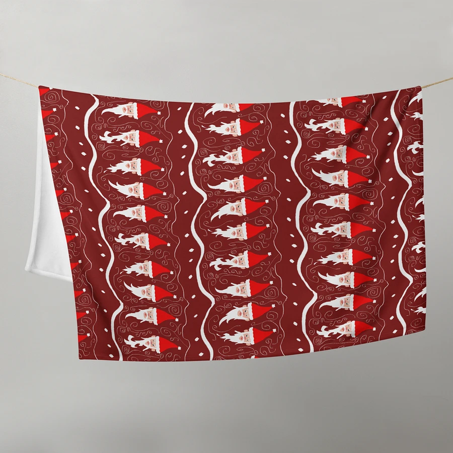 Bearded Santa Pattern Throw Blanket product image (21)