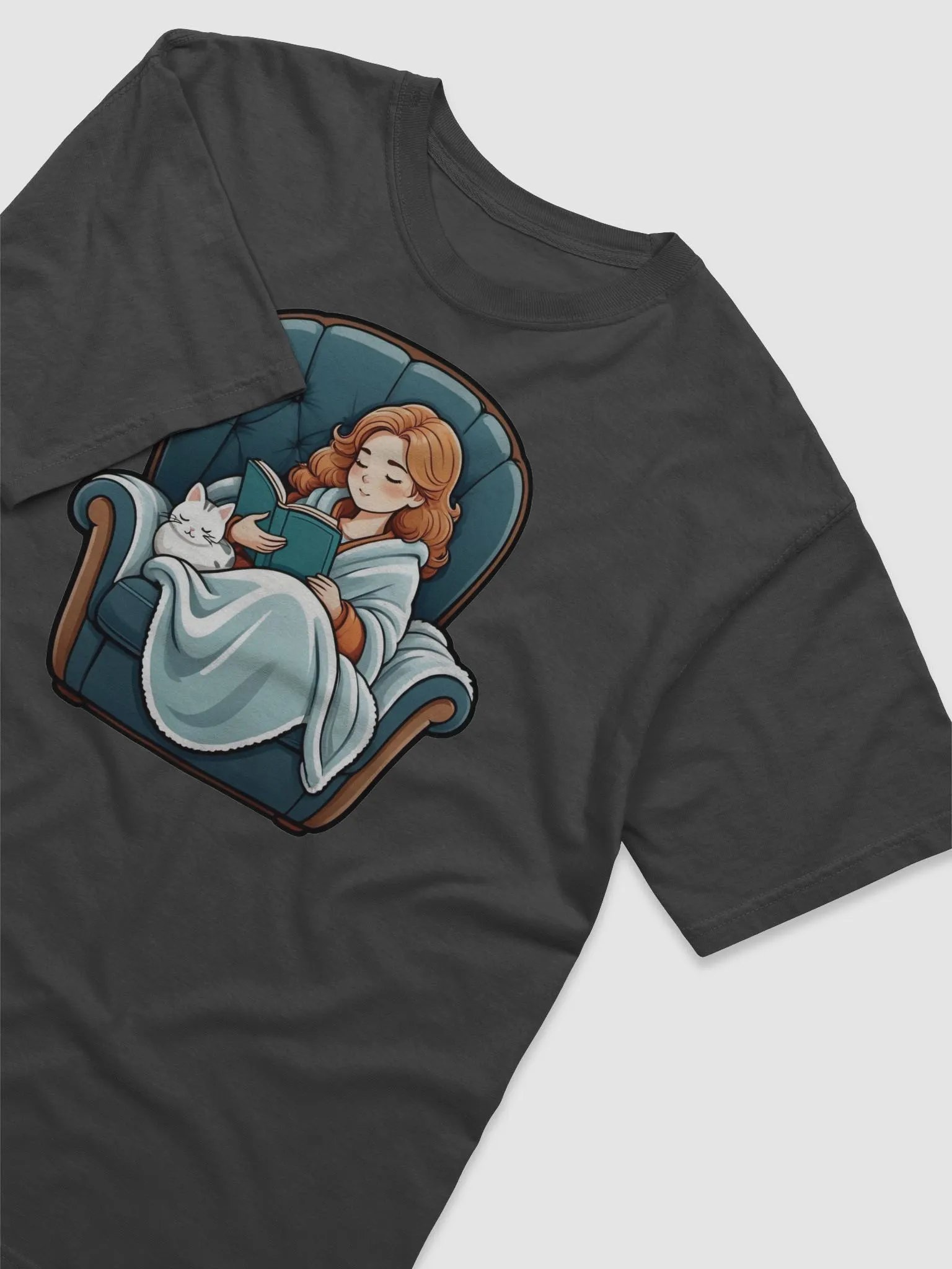 Purrfectly Bookish T-Shirt product image (3)