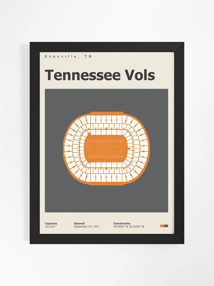 Tennessee Vols Stadium Top-Down Poster product image (1)