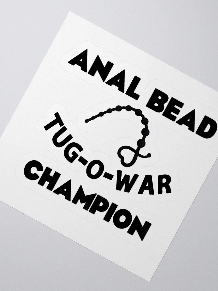 Anal Bead Tag-O-War Champion Sticker product image (2)