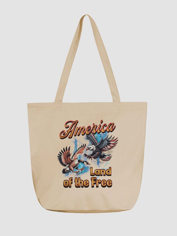 America Land Of The Free Patriotic Birds Eco Tote product image (5)