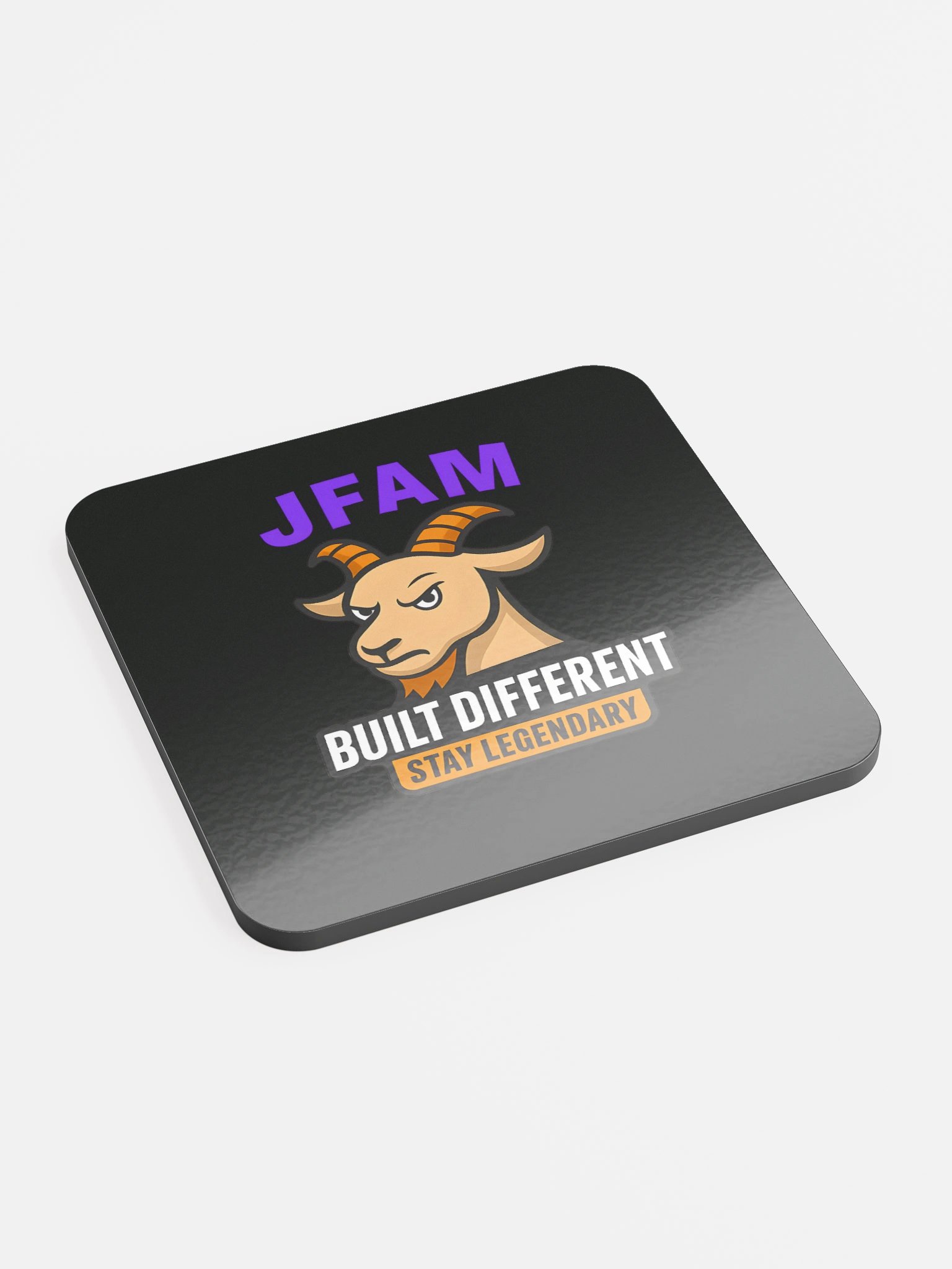 Legendary Goat Glossed Cork Coaster product image (2)