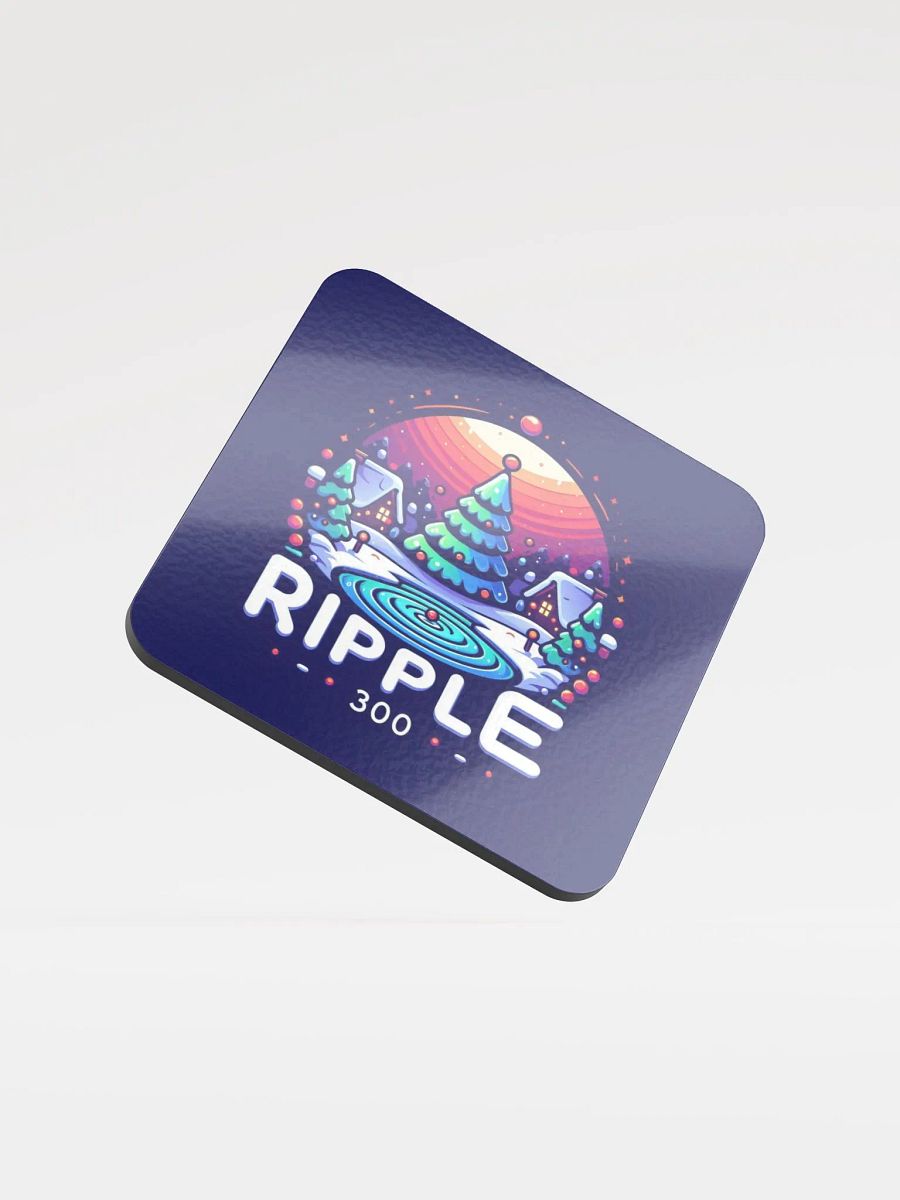 Christmas Ripple Dark Coaster product image (1)