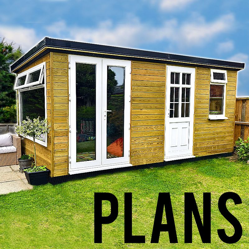 10 x 8ft (3m x 2.4m) Shed Plans (Digital PDF File)