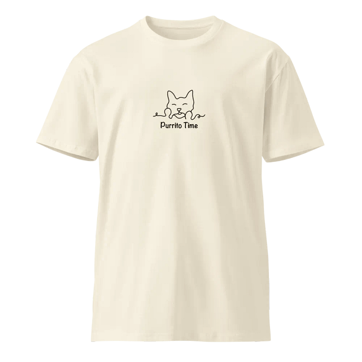 Purrito Time T-shirt (beige) product image (1)