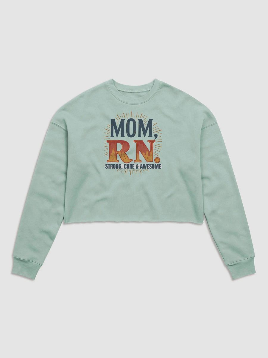 Mom, RN Burst Crop Sweatshirt product image (3)