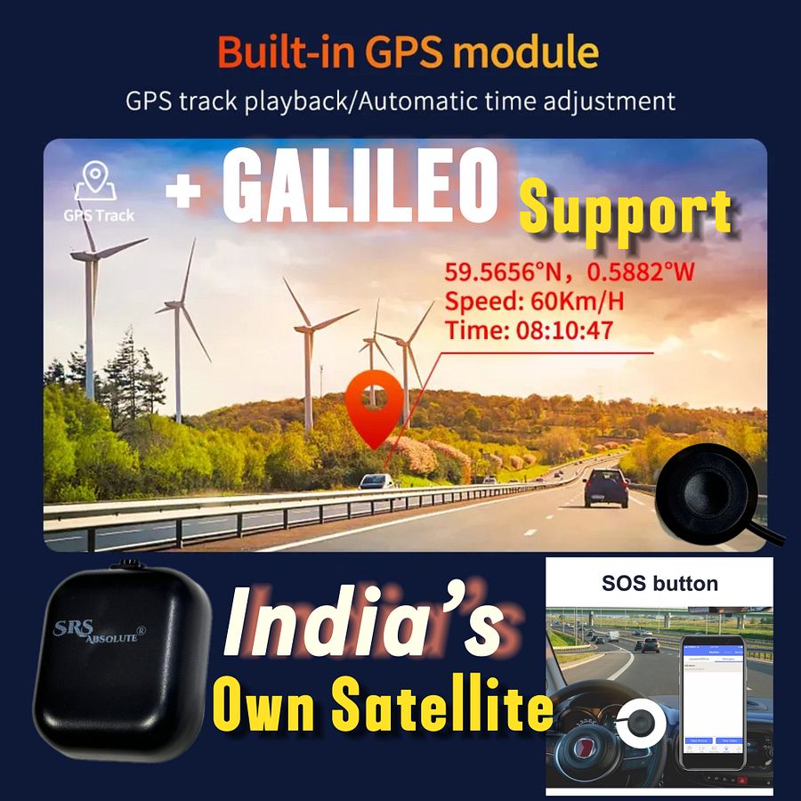 SRS ABSOLUTE 4CH 4G Smart 360° Dash Cam| Android| ADAS DMS| 24x7 Remote Audio/Video/GPS Monitor/Call/SOS| BT WIFI HotSpot|Motion/G-Sensor| Maps-Apps-PlayStore MicroSD Support|Steering Control|Rev Park product image (12)