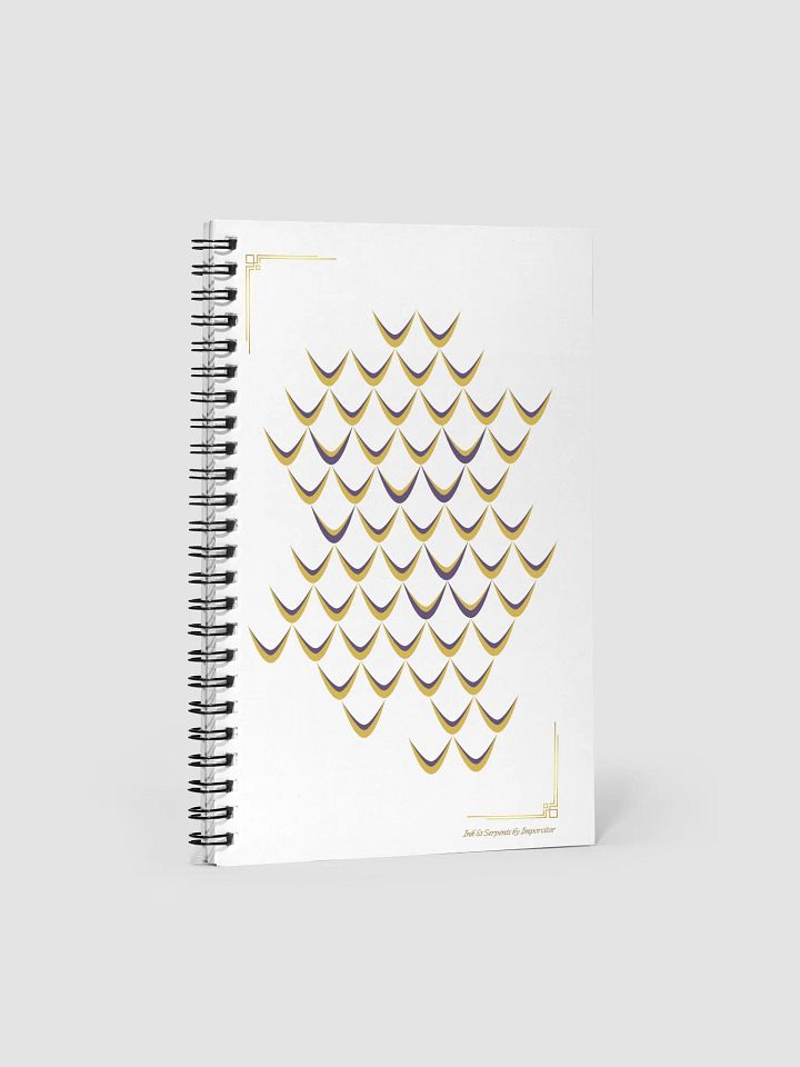 Sunburst Yellow Snake Scales Spiral Notebook product image (1)