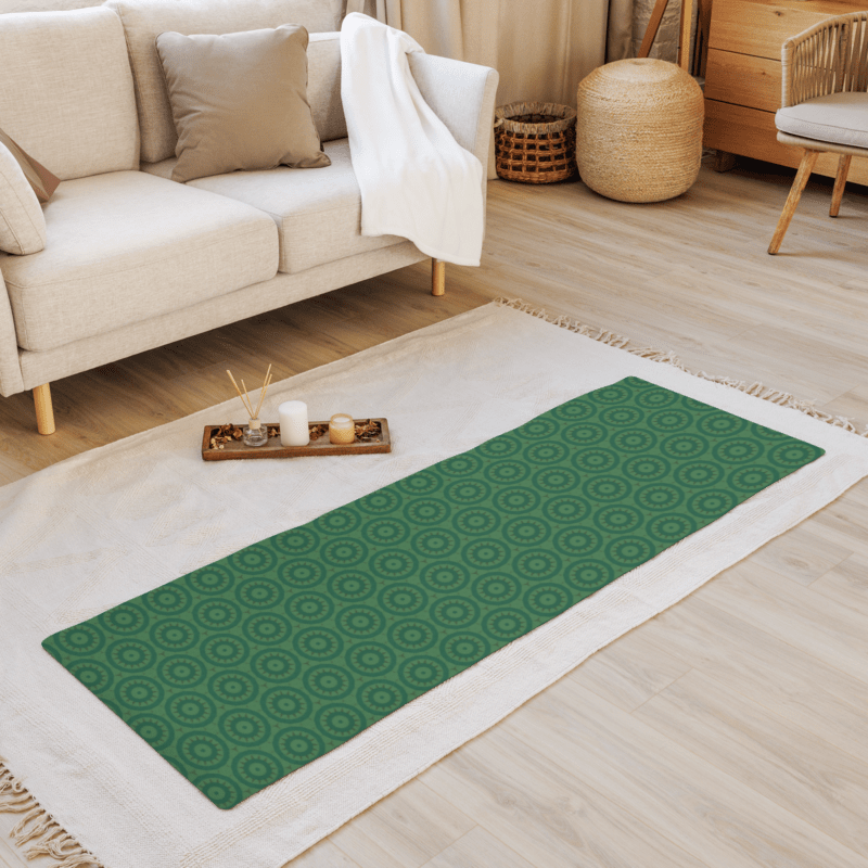 Green Batik Yoga Mat product image (1)