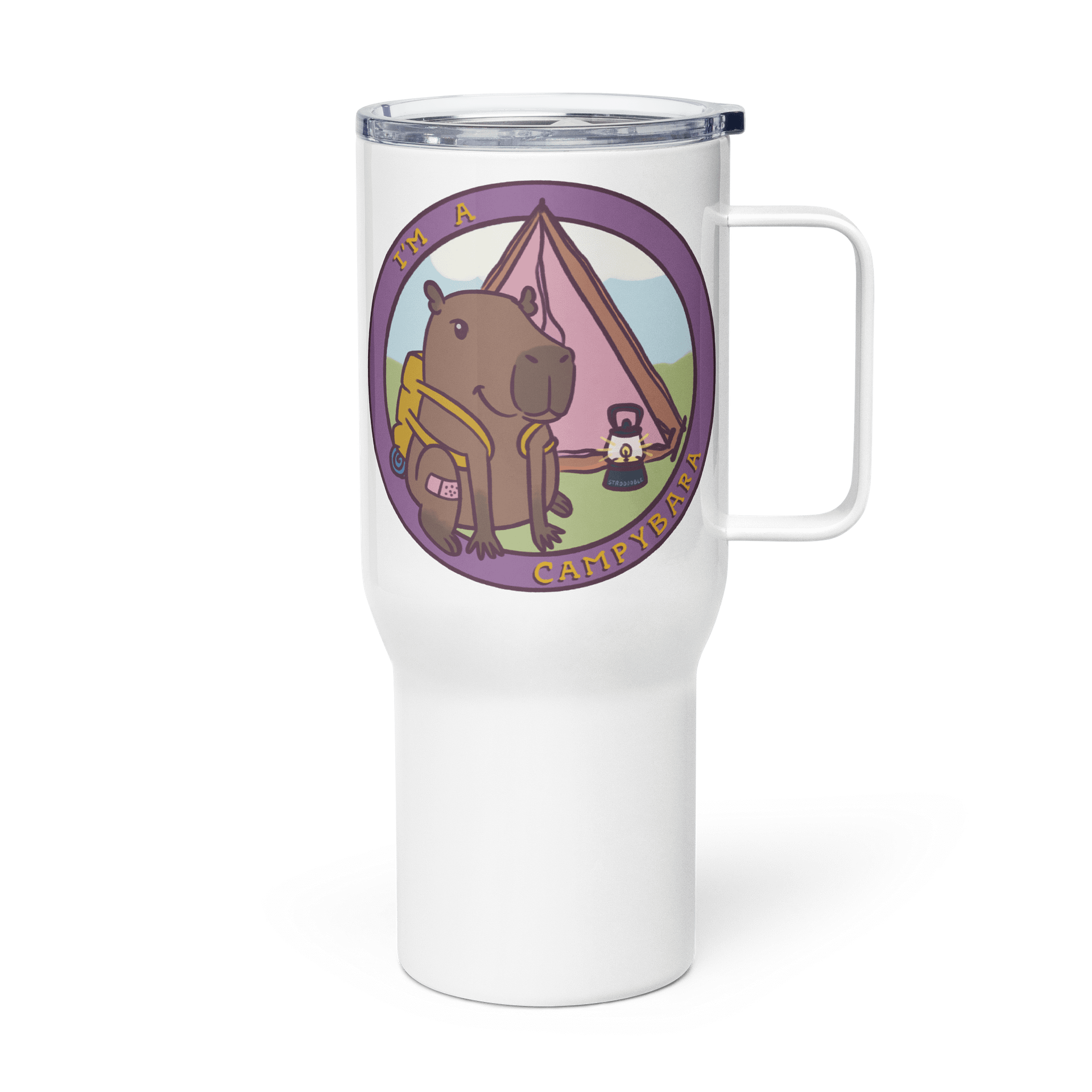 large travel mug : campybara logo product image (2)