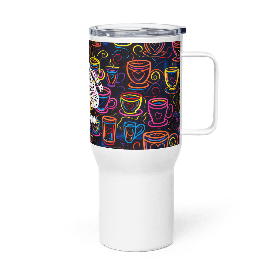 "Neon Coffee" Travel Mug w/ Handle product image (3)