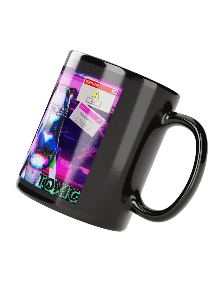 Neko Error.exe Black Glossy Mug product image (2)