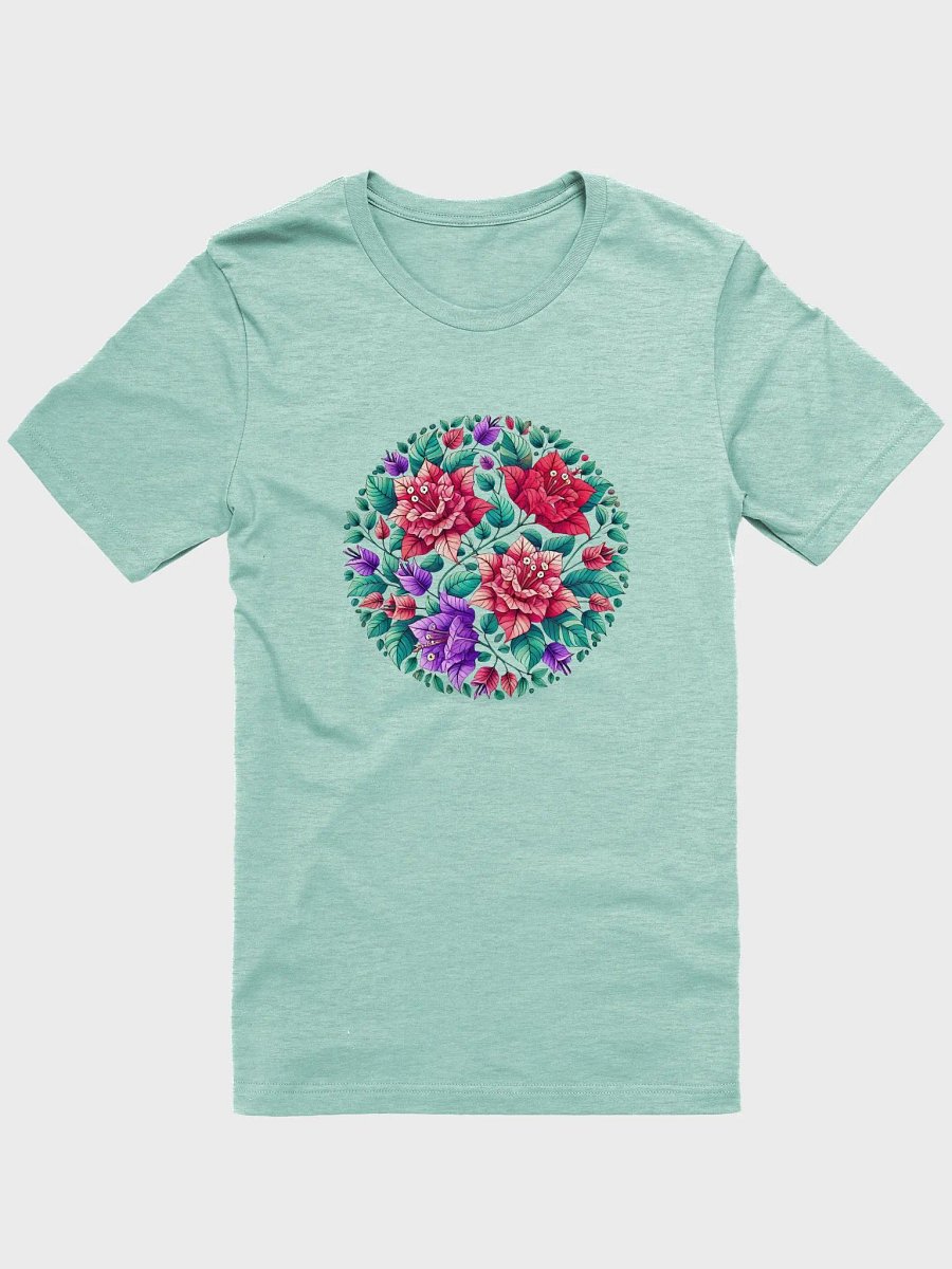 Mandala Bloom Unisex T-Shirt | AI Design bougainvillea flower mandala motif product image (2)