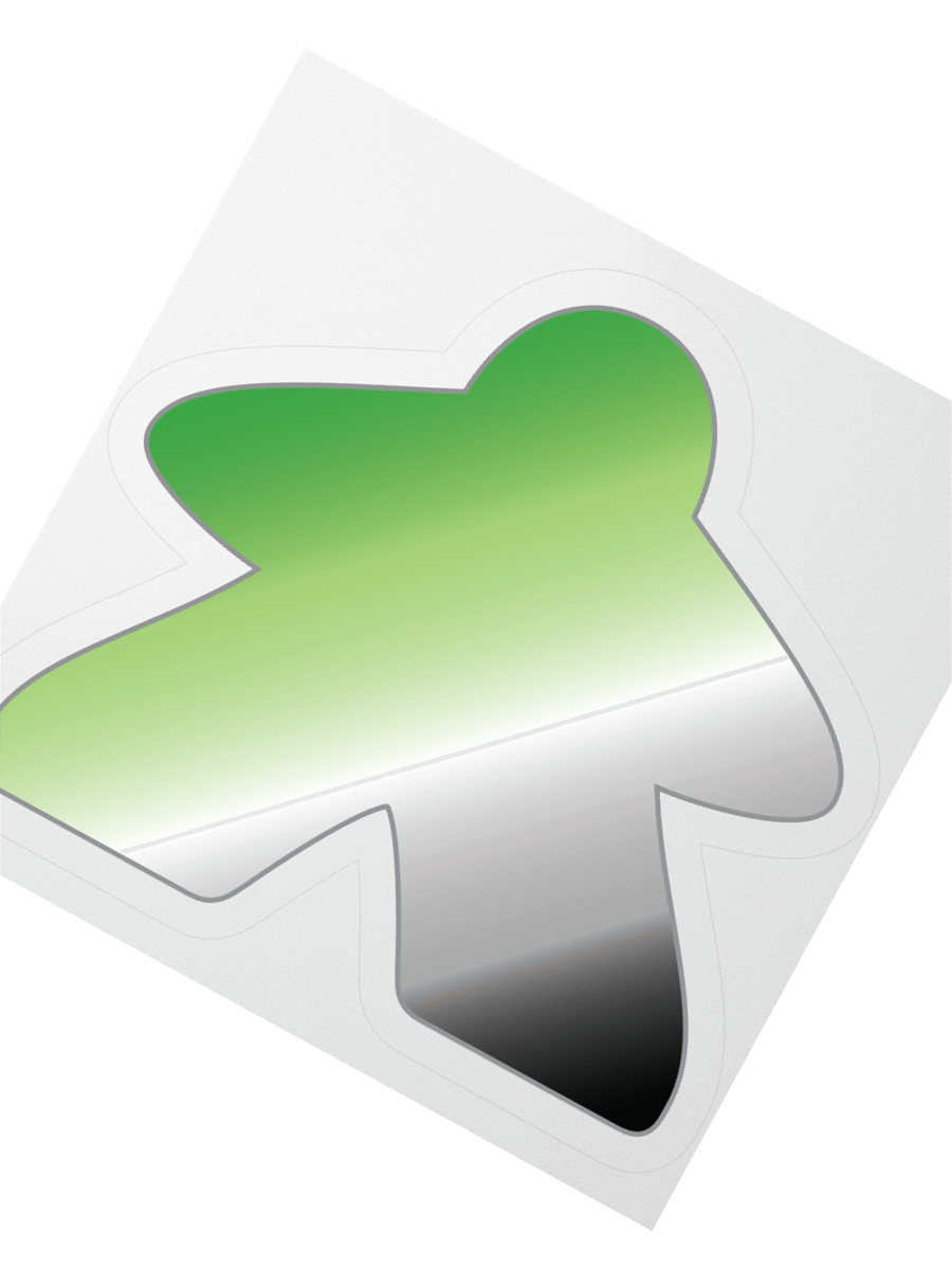 Aromantic Pride Gradient Meeple Sticker product image (5)